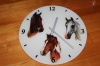 Grays Equestrian Glass Horse Clock & Dimante Photo Frame